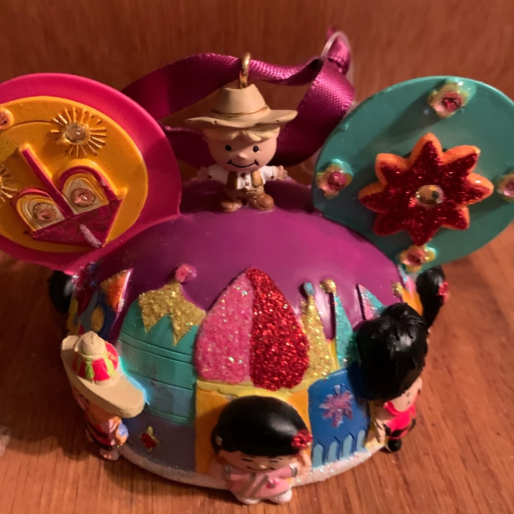 Disney Parks It’s a Small World Ears Hat Ornament - Picture 3 of 8